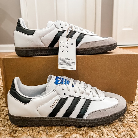 NWT Adidas Samba OG Sneakers White Size Men 6.5/Women 7.5 - Picture 8 of 16